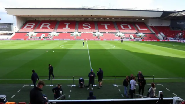Ashton Gate before kick-off as Bristol City host Birmingham