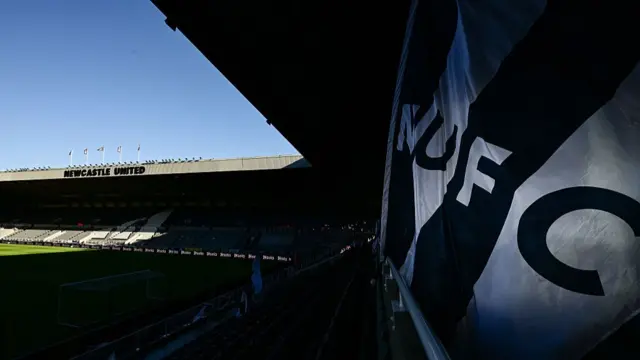A general view of St James' Park before Newcastle United's game against Fulham on 25 October, 2025