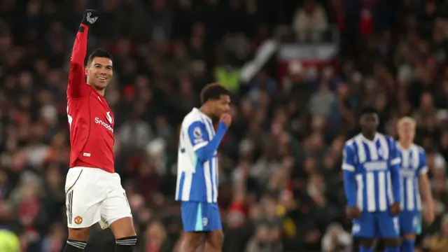 Casemiro of Manchester United celebrates