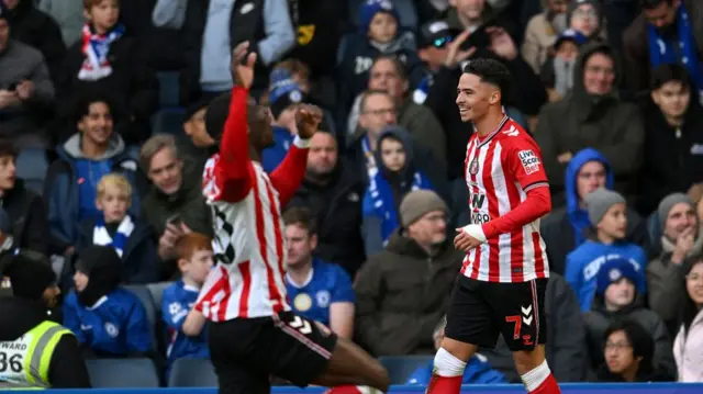 Chemsdine Talbi of Sunderland celebrates scoring his team's second goal
