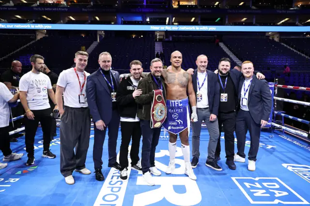 Fabio Wardley and his team celebrate victory