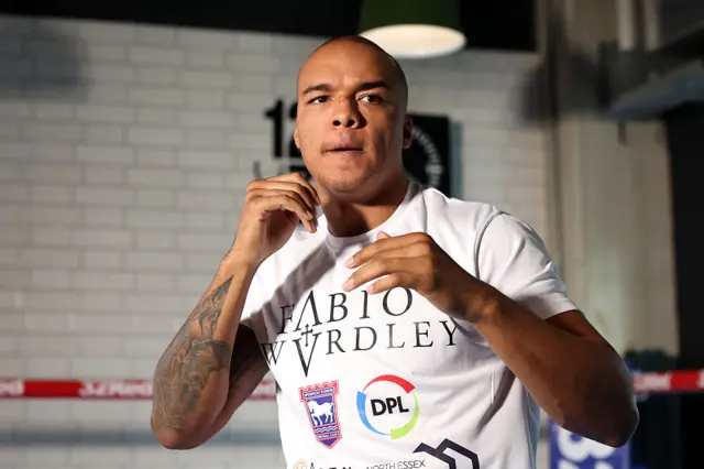 Fabio Wardley in training
