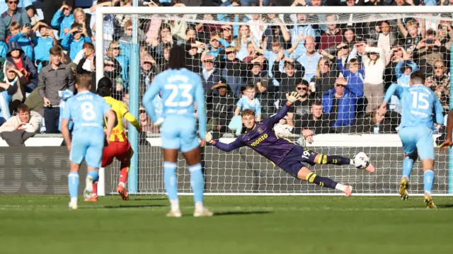 Imran Louza scores from the penalty spot for Watford