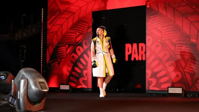 Joseph Parker on his ringwalk