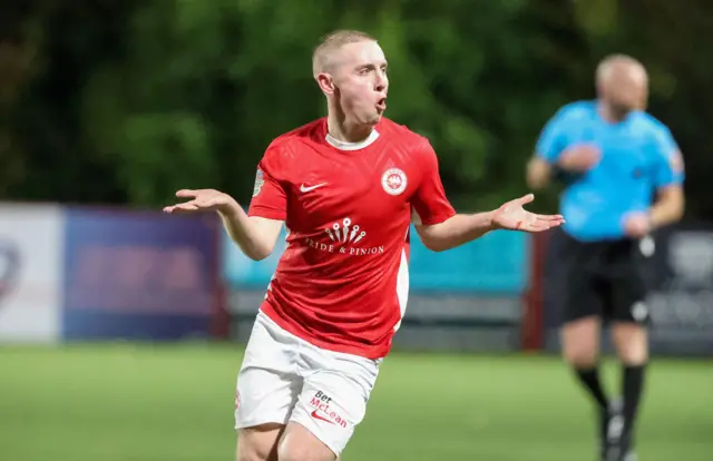 Conor McKendry celebrating