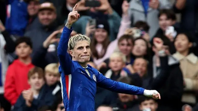 Alejandro Garnacho of Chelsea celebrates