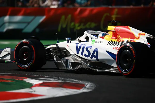 Isack Hadjar at the Mexico City Grand Prix