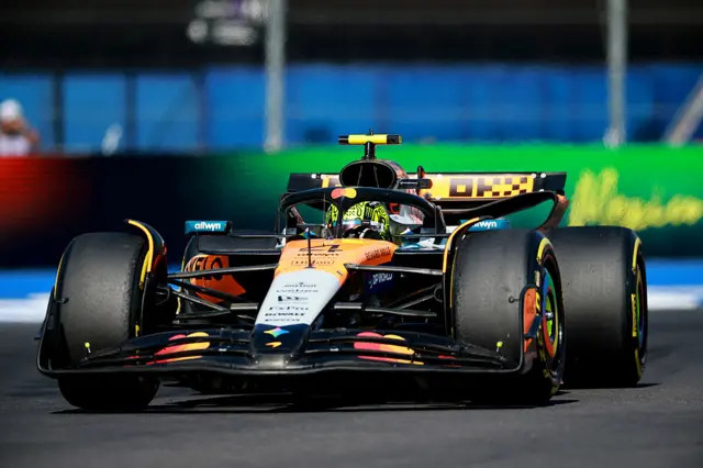 Lando Norris at the Mexico City Grand Prix