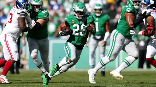 Saquon Barkley in action for the Philadelphia Eagles
