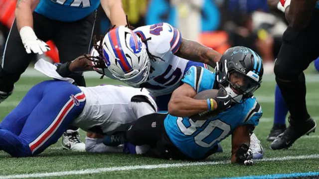 Chuba Hubbard gets into the endzone