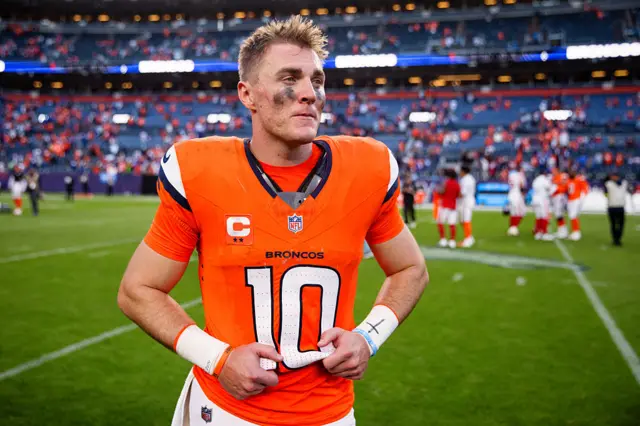 Denver Broncos quarterbacks Bo Nix