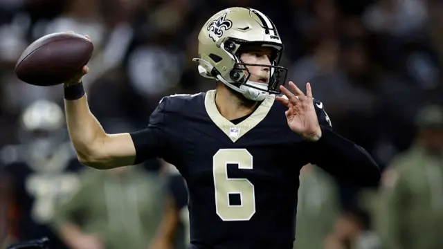 Tyler Shough in action for the Saints