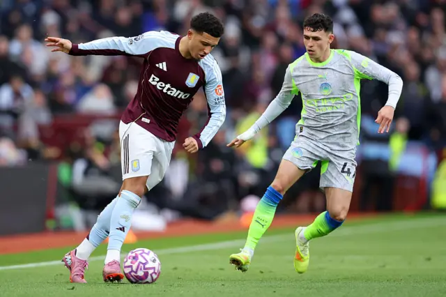 Jadon Sancho and Phil Foden