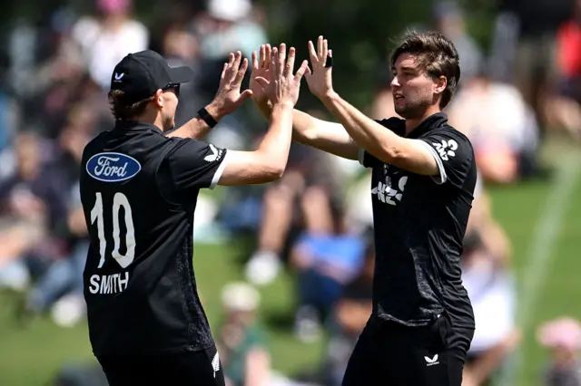 Zak Foulkes celebrates