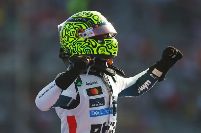 Lando Norris at the Mexico City Grand Prix