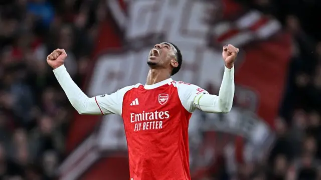 Gabriel celebrates