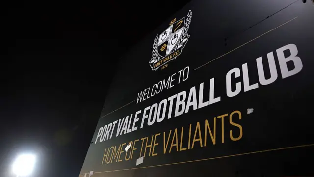 A photo of the Vale Park stadium home of Port Vale Football Club