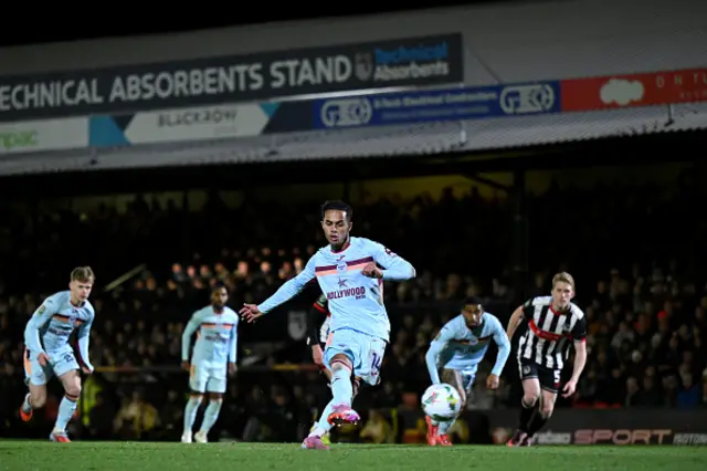 Fabio Carvalho of Brentford scores