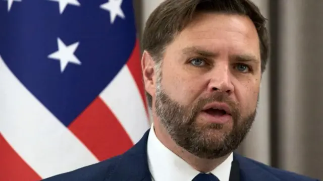 JD Vance pictured on 22 October 2025