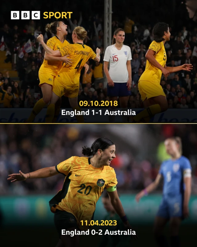 Australia images of a draw and a win the last times they faced england in england