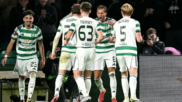 Celtic celebrate a goal