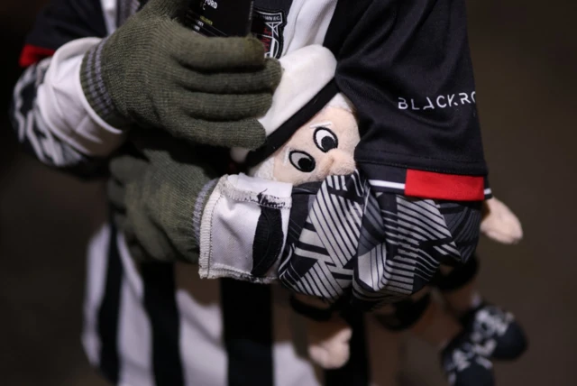 Grimsby Town fans outside the stadium