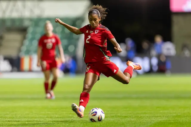 Teagan Scarlett strikes the ball