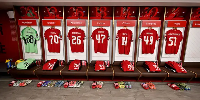 Liverpool dressing room