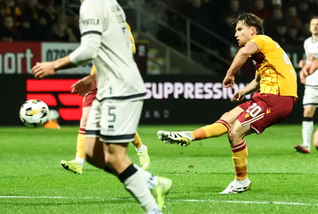 Elliot Watt scored his first Motherwell goal in style