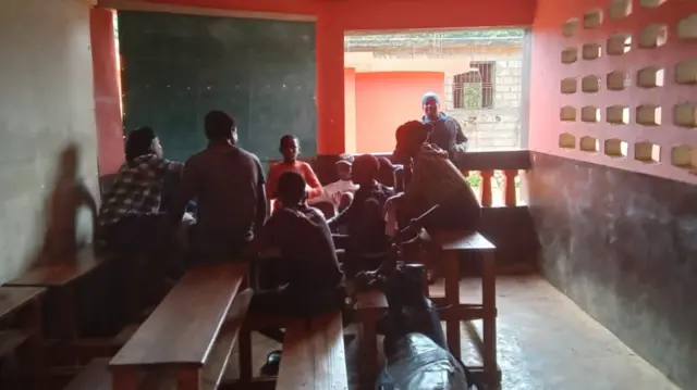 Families have been sheltering in schools and churches in Haiti