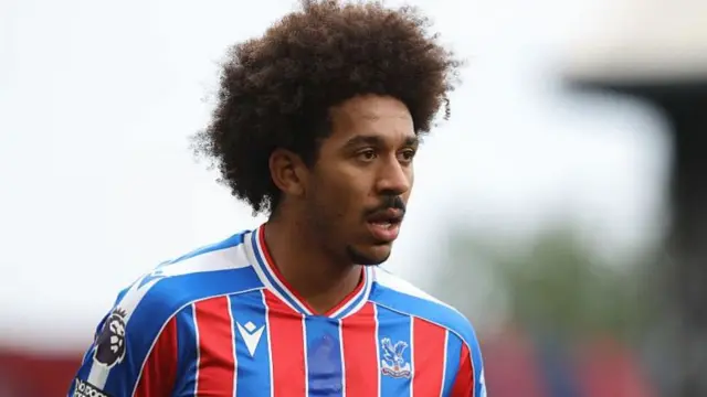 Chris Richards on the pitch