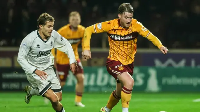 Motherwell are dominant in possession