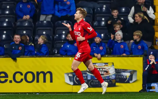 Stuart Armstrong celebrates his opening goal