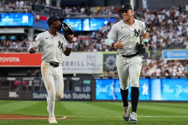 Aaron Judge and Jazz Chisholm Jr.