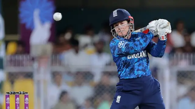 Tammy Beaumont of England bats