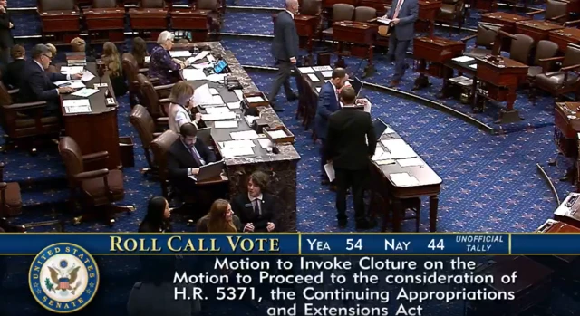 US Senate roll call vote tally for GOP bill: Yea 54 - Nay 44