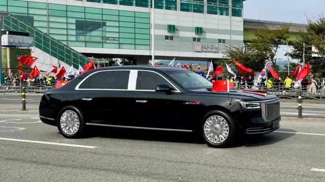 Xi is now on the way to Gyeongju