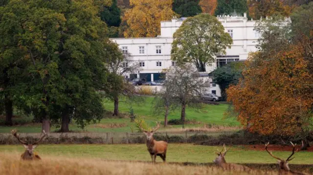 Royal Lodge, as seen yesterday