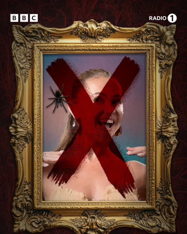 Portrait of Nat O'Leary in a gold, Traitors-style photo frame