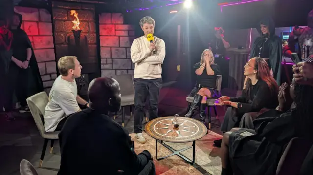 Matt speaking in the BBC Live Lounge