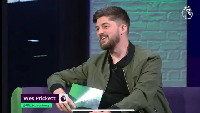 FPL Heisenberg on a sofa in a TV Studio