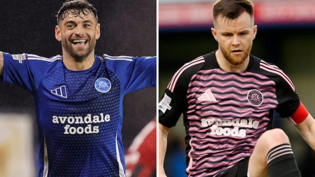 A split photo of McDaid and Quinn
