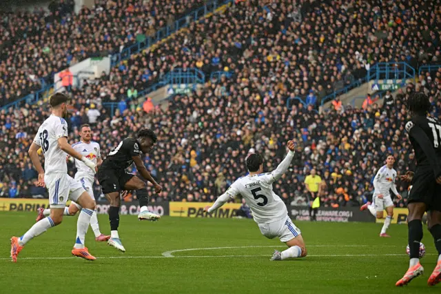 Mohammed Kudus with his first Spurs goal