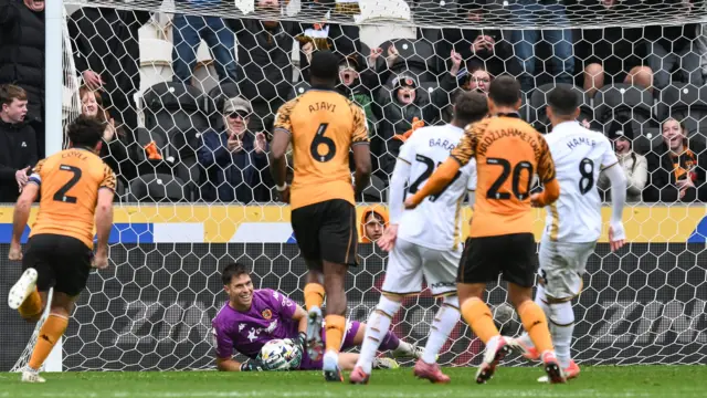 Ivor Pandur saves Harrison Burrows penalty