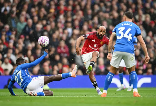 Bryan Mbeumo kicks the ball