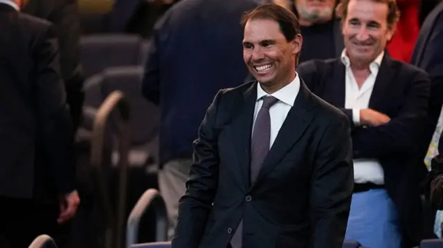 Rafael Nadal is seen during the Spanish League, LaLiga EA Sports, football match played between Real Madrid and Villarreal