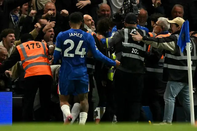Chelsea boss Enzo Maresca is sent off for those celebrations