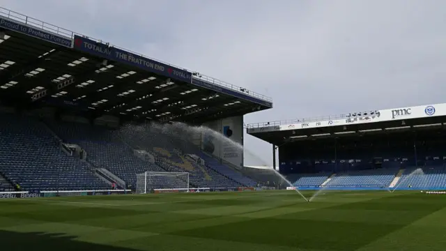 A general view of Fratton Park, home of Portsmouth FC