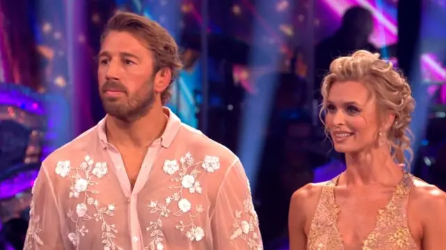 Chris Robshaw and Nadiya Bychkova