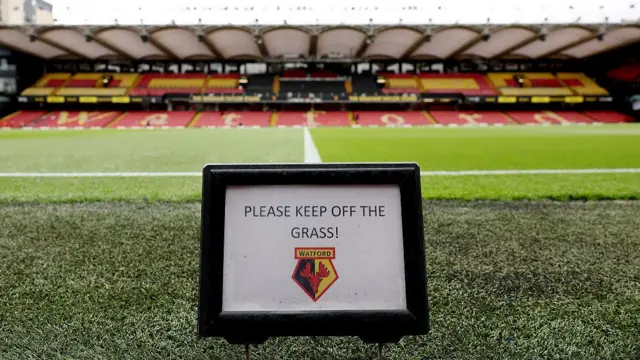 A general view of Watford FC's ground